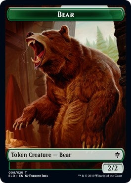 Image for Bear // Food (015) Double-Sided Token (8 // 15) (ELD) - Magic: The Gathering