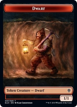 Image for Dwarf // Food (015) Double-Sided Token (7 // 15) (ELD) - Magic: The Gathering