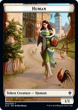 Image for Human // Food (015) Double-Sided Token (2 // 15) (ELD) - Magic: The Gathering