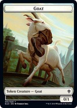 Image for Goat // Food (015) Double-Sided Token (1 // 15) (ELD) - Magic: The Gathering