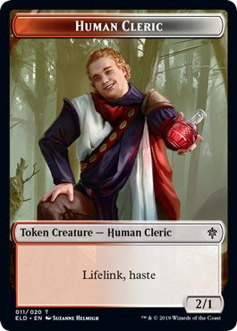 Image for Human Cleric // Food (016) Double-Sided Token (11 // 16) (ELD) - Magic: The Gathering