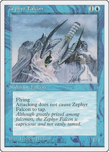 Image for Zephyr Falcon (Fourth Edition) - Magic: The Gathering