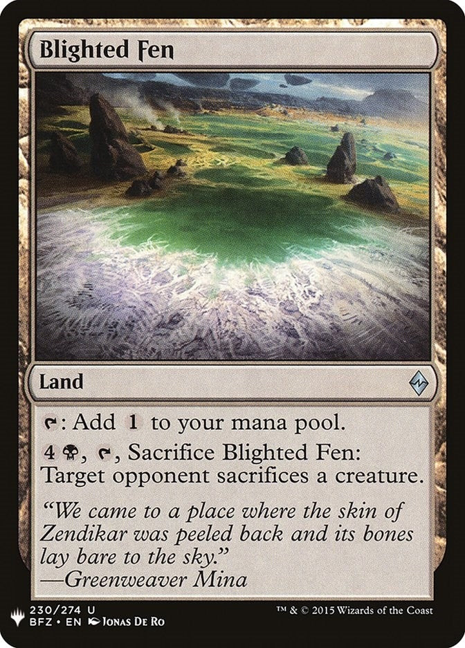 Image for Blighted Fen (230) (The List Reprints) - Magic: The Gathering