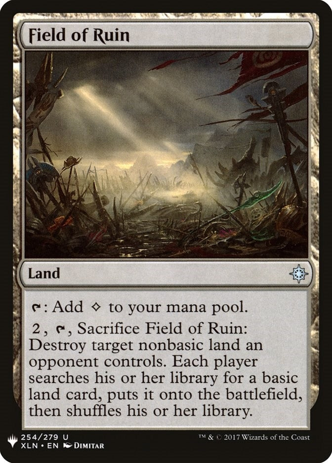 Field of Ruin (254) (The List Reprints) (LIST)