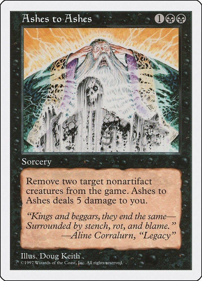 Image for Ashes to Ashes (Fifth Edition) - Magic: The Gathering