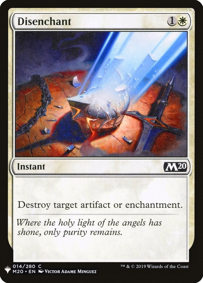 Image for Disenchant (M20) (14) (The List Reprints) - Magic: The Gathering