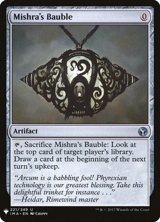 Image for Mishra's Bauble (221) (The List Reprints) - Magic: The Gathering