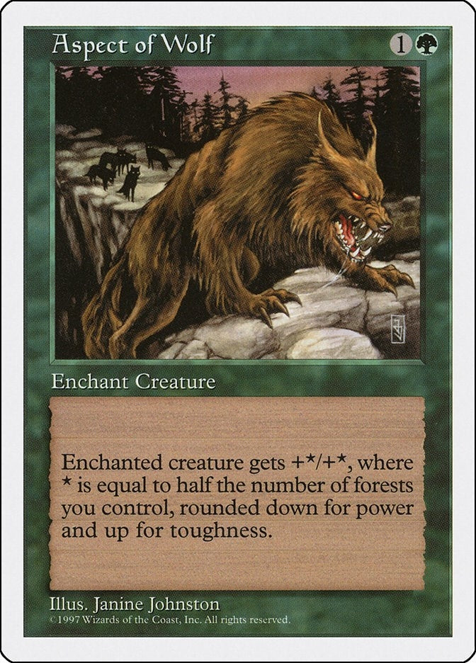 Image for Aspect of Wolf (Fifth Edition) - Magic: The Gathering