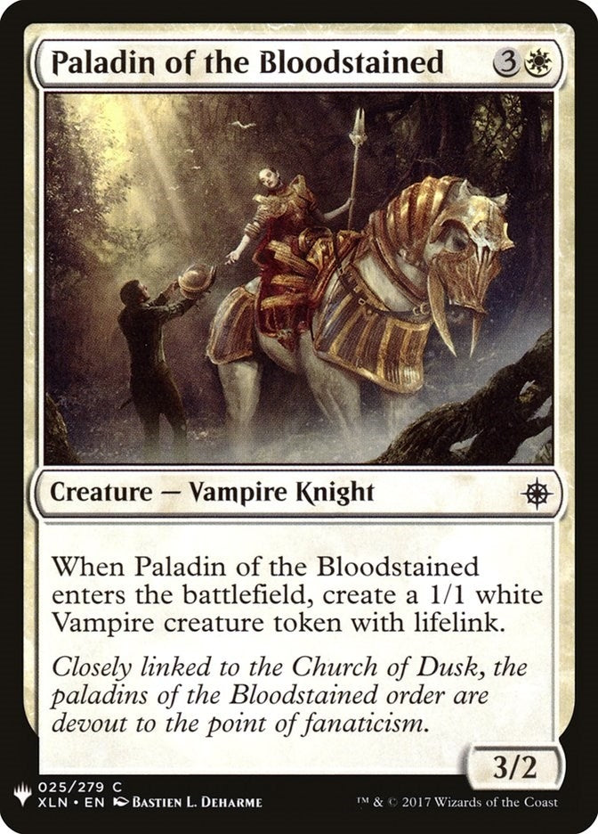Paladin of the Bloodstained (25) (The List Reprints) (LIST)