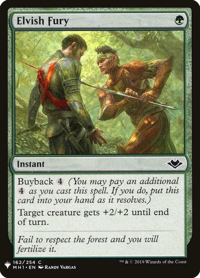 Elvish Fury (162) (The List Reprints) (LIST)
