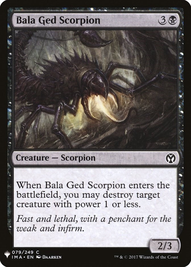 Bala Ged Scorpion (79) (The List Reprints)
