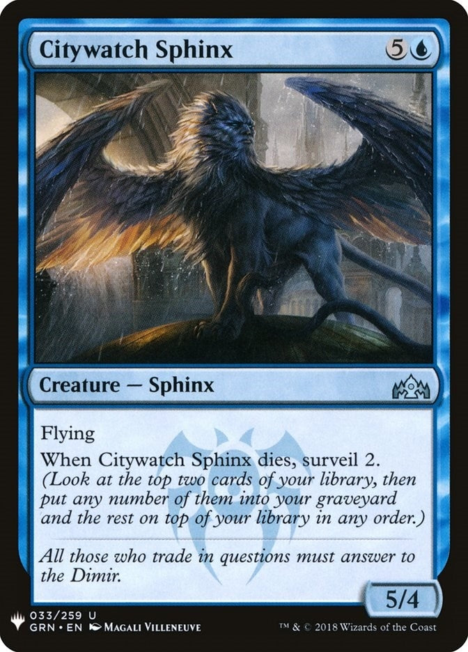 Image for Citywatch Sphinx (33) (The List Reprints) - Magic: The Gathering