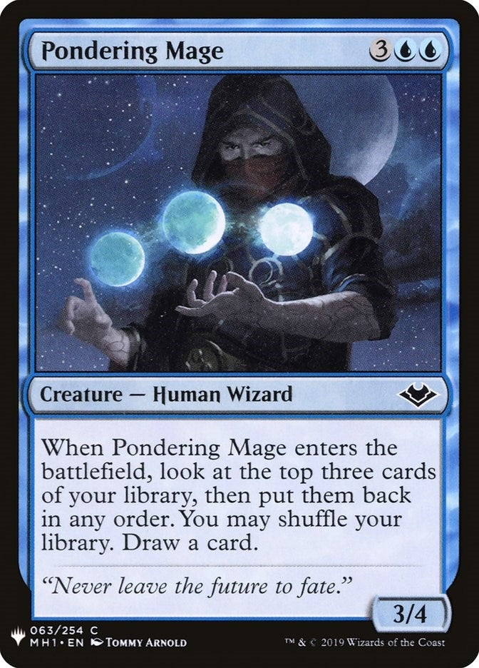 Pondering Mage (63) (The List Reprints) (LIST)