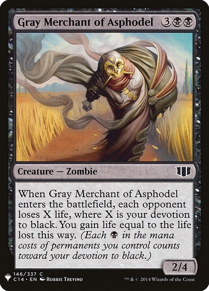 Image for Gray Merchant of Asphodel (146) (The List Reprints) - Magic: The Gathering