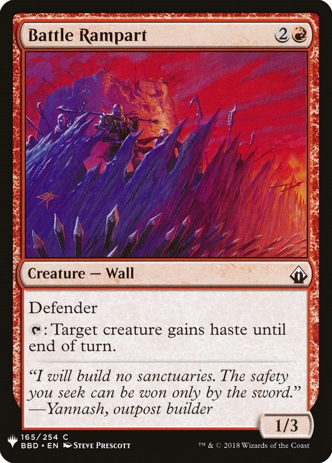 Battle Rampart (165) (The List Reprints) (LIST)