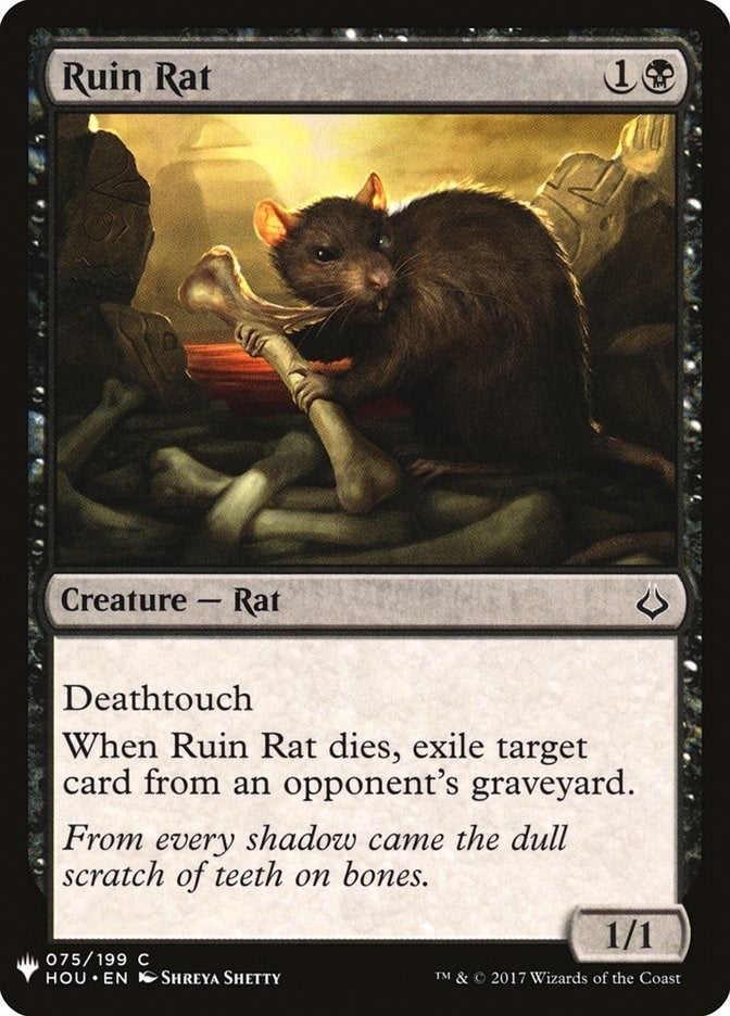 Image for Ruin Rat (75) (The List Reprints) - Magic: The Gathering
