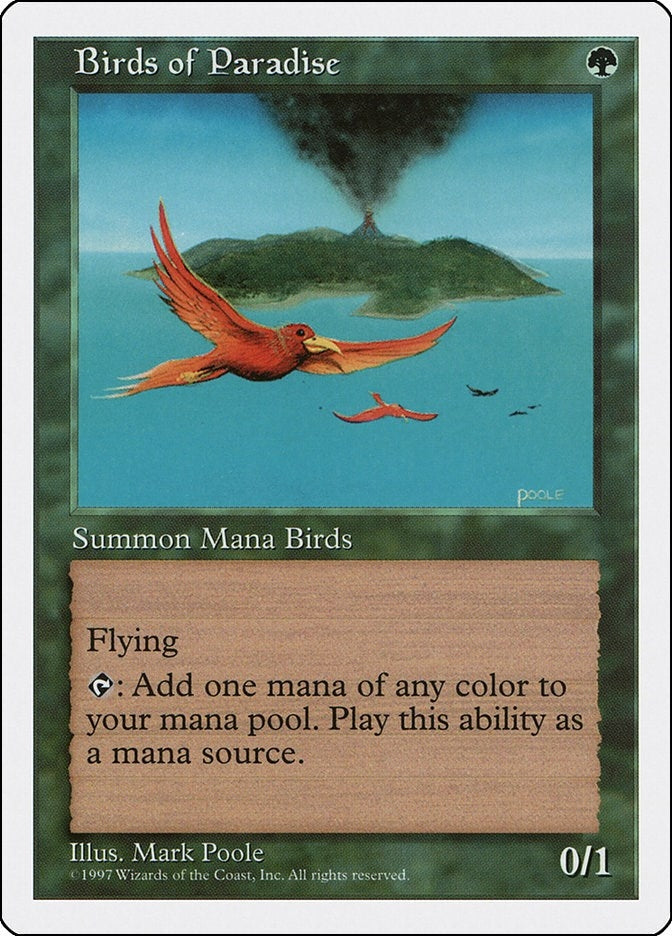 Image for Birds of Paradise (142) (Fifth Edition) - Magic: The Gathering