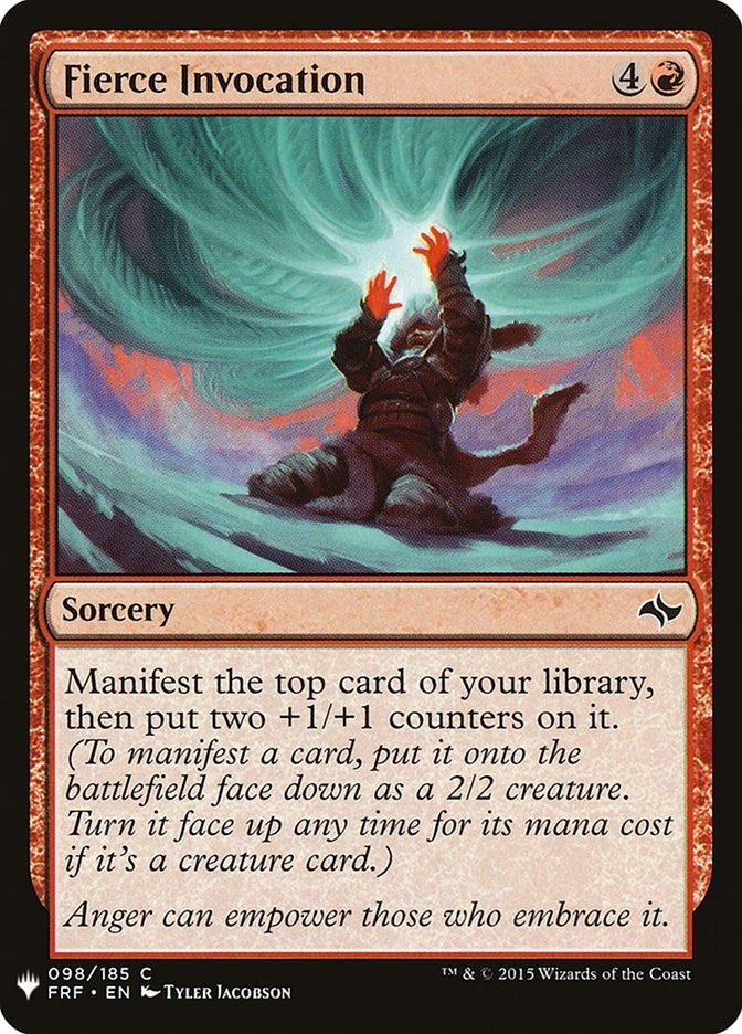Image for Fierce Invocation (98) (The List Reprints) (LIST) - Magic: The Gathering