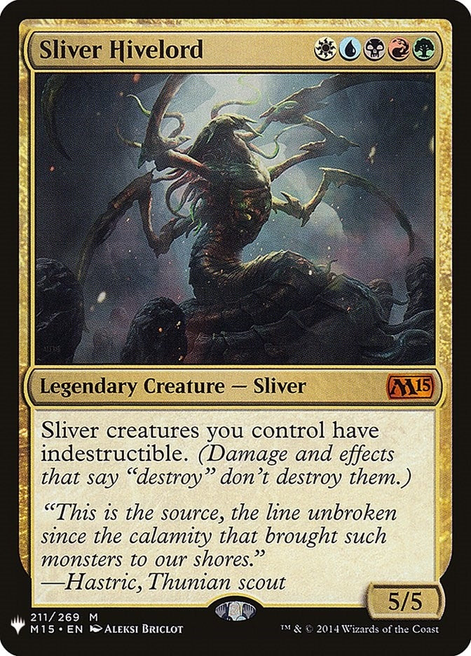 Sliver Hivelord (211) (The List Reprints) (LIST)
