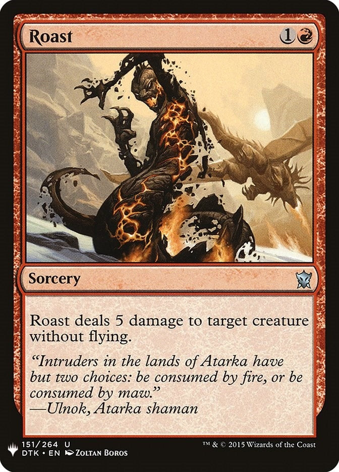 Image for Roast (151) (The List Reprints) - Magic: The Gathering