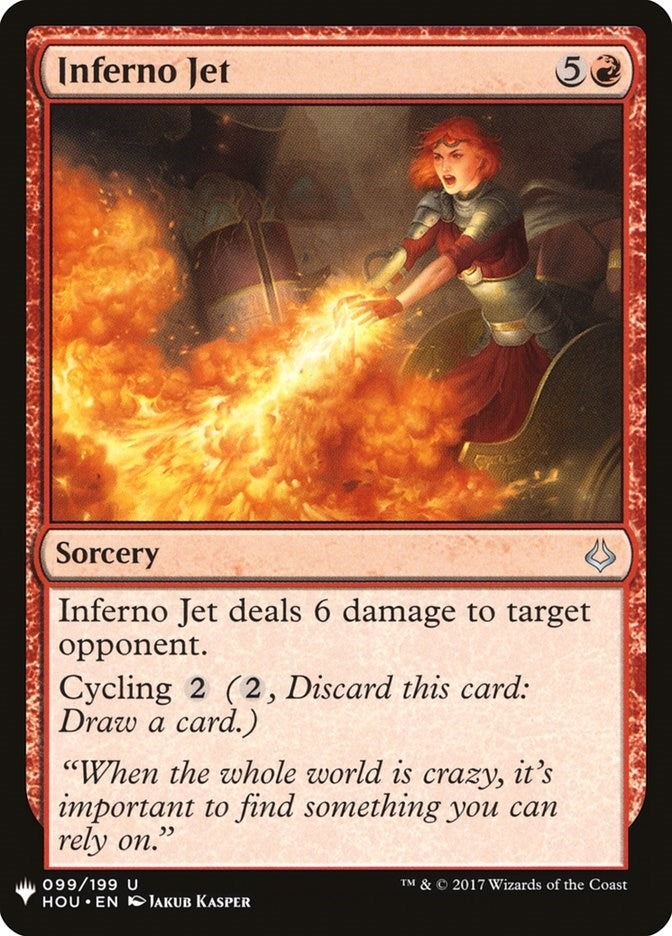 Image for Inferno Jet (99) (The List Reprints) - Magic: The Gathering