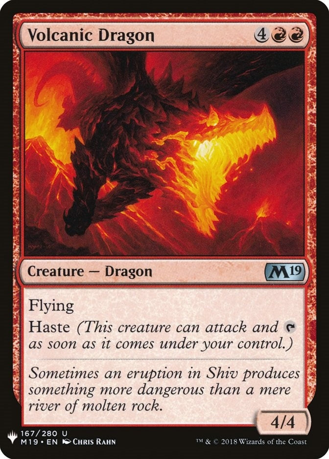 Volcanic Dragon (167) (The List Reprints) (LIST)