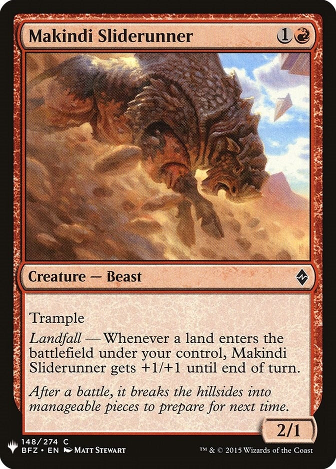 Image for Makindi Sliderunner (148) (The List Reprints) - Magic: The Gathering