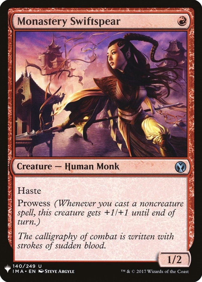Monastery Swiftspear (140) (The List Reprints)