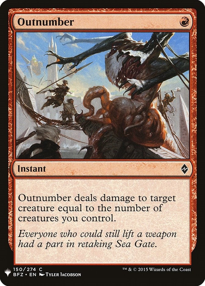 Image for Outnumber (150) (The List Reprints) - Magic: The Gathering