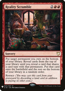 Reality Scramble (25) (The List Reprints) (LIST)