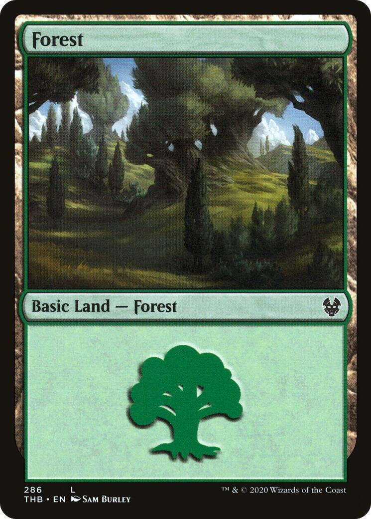 Image for Forest (286) (286) (Theros Beyond Death) - Magic: The Gathering