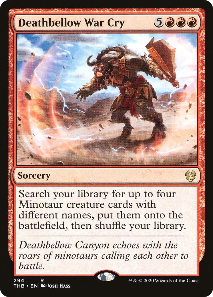 Image for Deathbellow War Cry (294) (Theros Beyond Death) - Magic: The Gathering