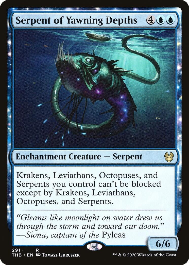 Image for Serpent of Yawning Depths (291) (Theros Beyond Death) - Magic: The Gathering