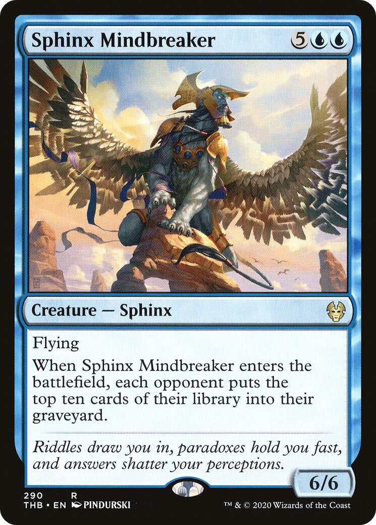 Image for Sphinx Mindbreaker (290) (Theros Beyond Death) - Magic: The Gathering