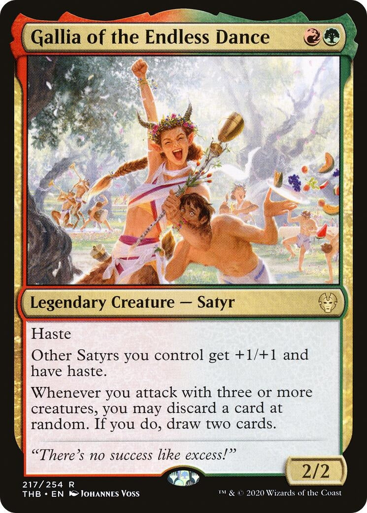 Image for Gallia of the Endless Dance (217) (Theros Beyond Death) - Magic: The Gathering