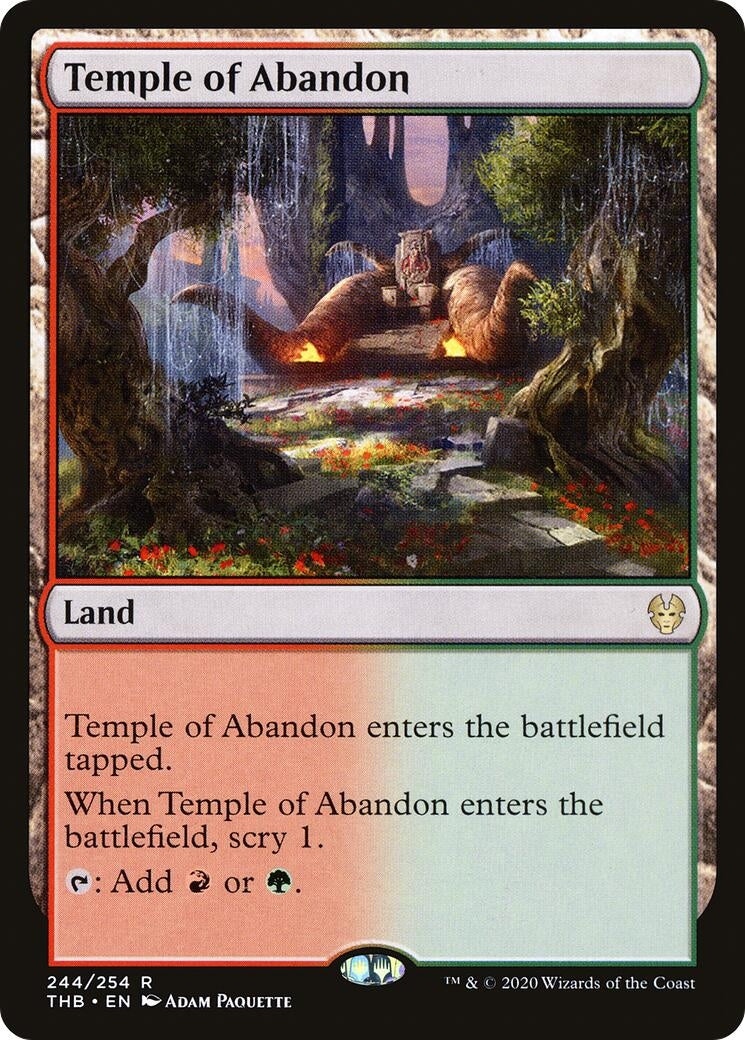 Image for Temple of Abandon (244) (Theros Beyond Death) - Magic: The Gathering