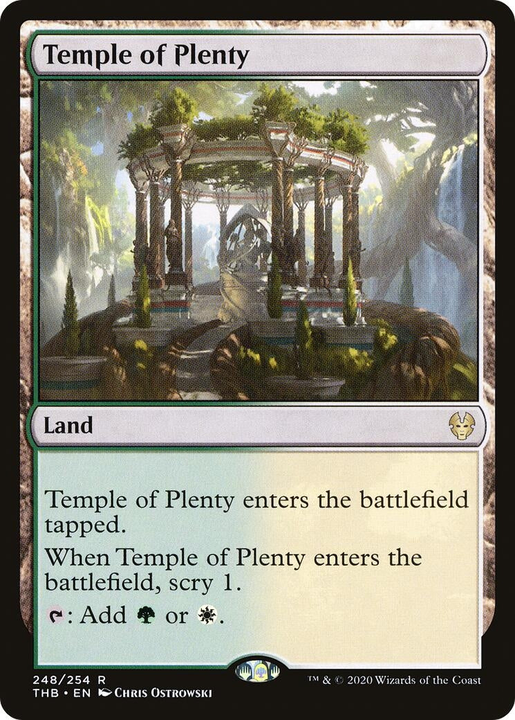 Image for Temple of Plenty (248) (Theros Beyond Death) - Magic: The Gathering