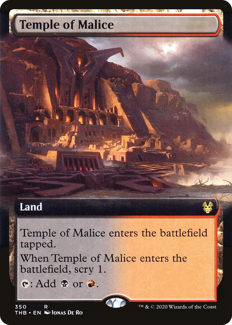 Image for Temple of Malice (Extended Art) (350) (Theros Beyond Death) - Magic: The Gathering