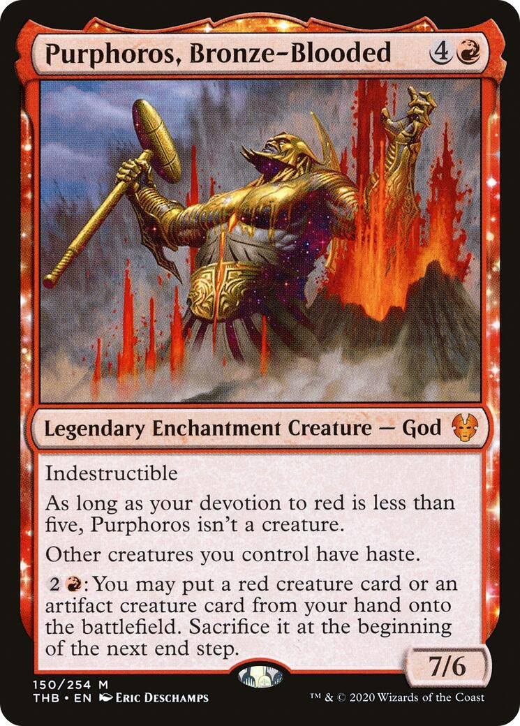 Image for Purphoros, Bronze-Blooded (150) (Theros Beyond Death) - Magic: The Gathering