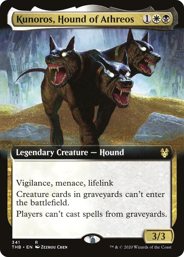 Image for Kunoros, Hound of Athreos (Extended Art) (341) (Theros Beyond Death) - Magic: The Gathering