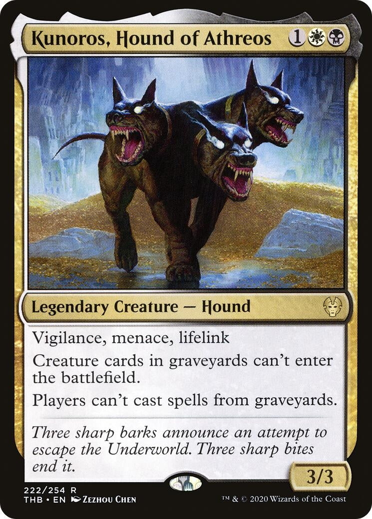 Image for Kunoros, Hound of Athreos (222) (Theros Beyond Death) - Magic: The Gathering