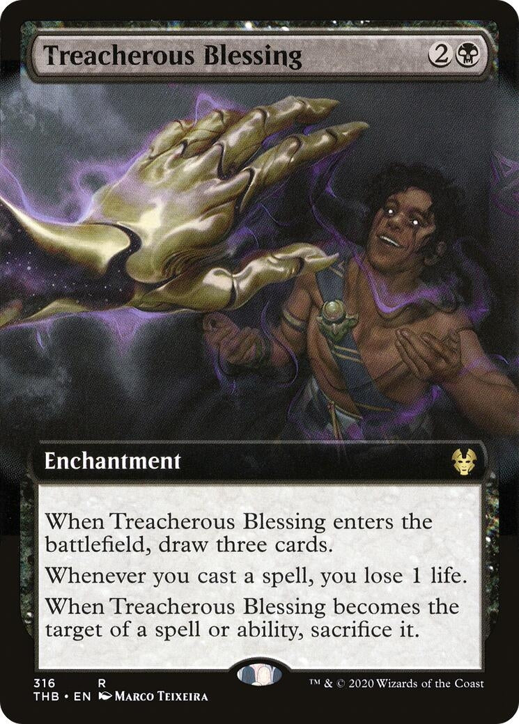 Image for Treacherous Blessing (Extended Art) (316) (Theros Beyond Death) - Magic: The Gathering