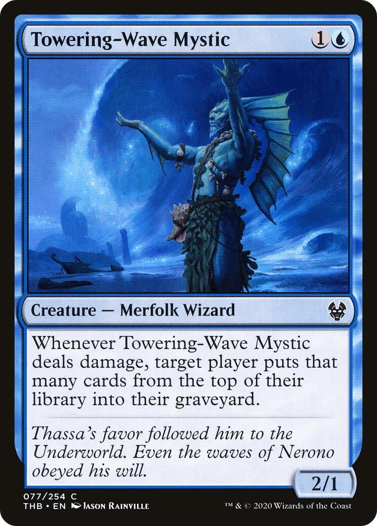 Image for Towering-Wave Mystic (77) (Theros Beyond Death) - Magic: The Gathering