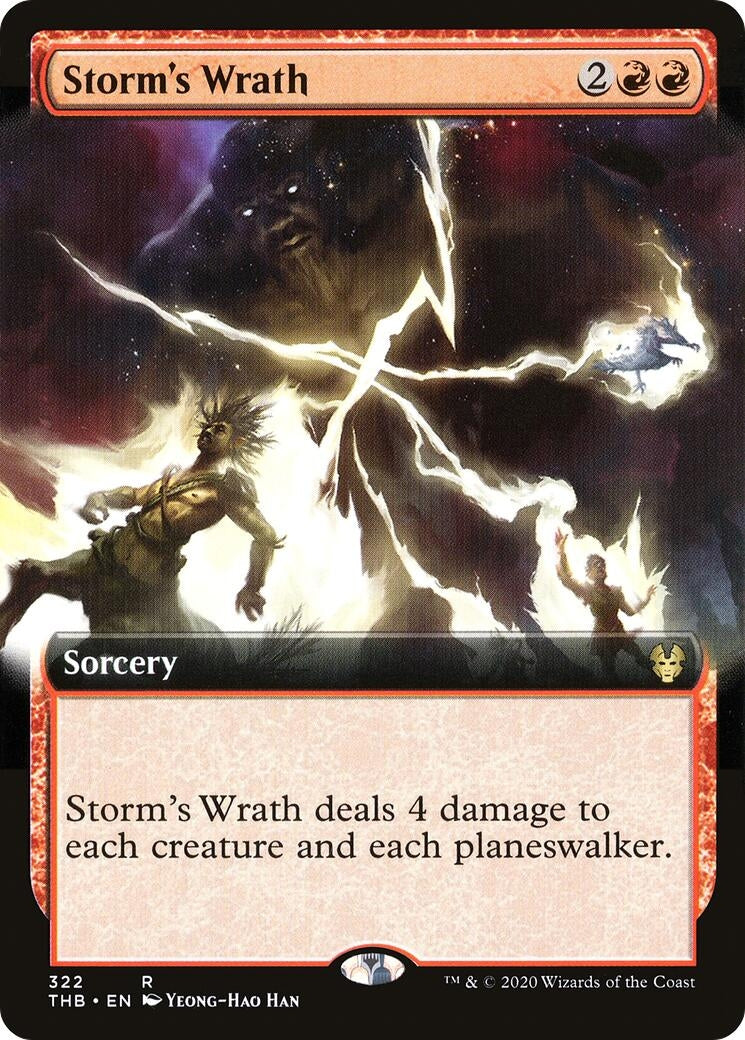 Image for Storm's Wrath (Extended Art) (322) (Theros Beyond Death) - Magic: The Gathering