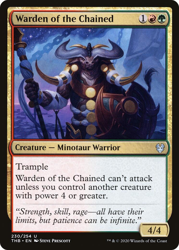Image for Warden of the Chained (230) (Theros Beyond Death) - Magic: The Gathering