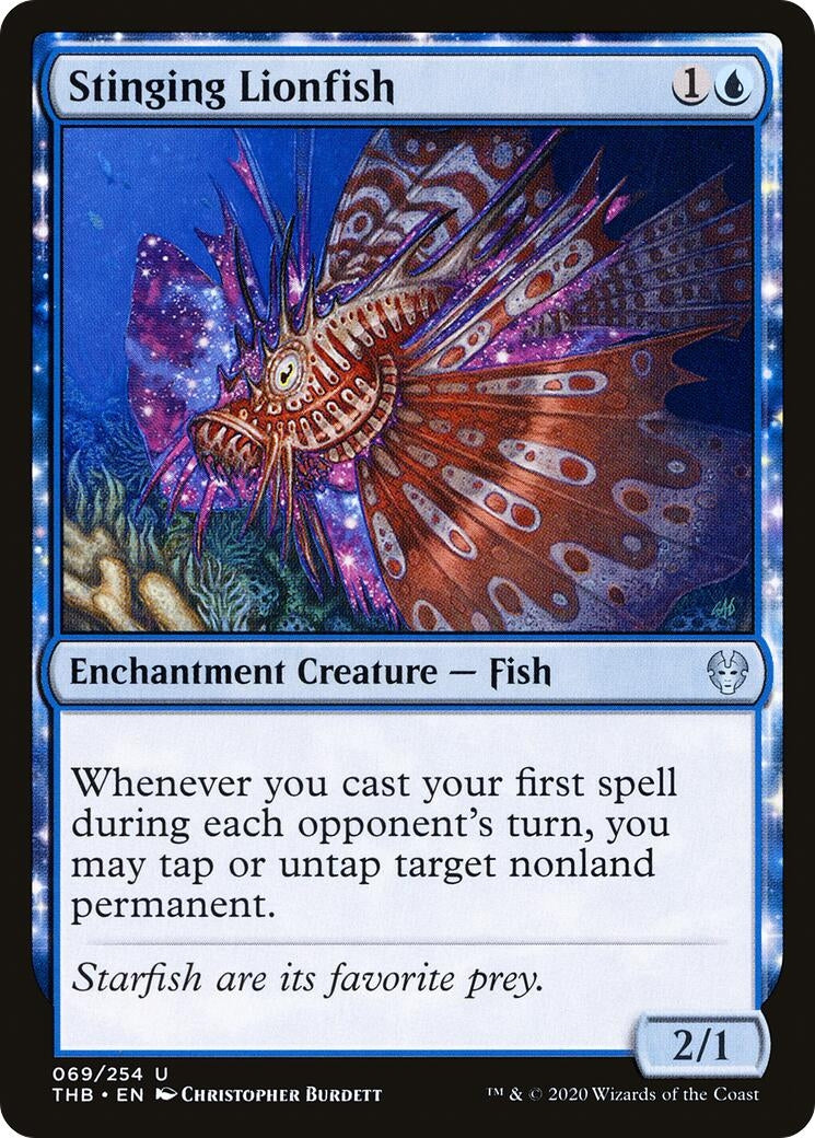 Image for Stinging Lionfish (69) (Theros Beyond Death) - Magic: The Gathering