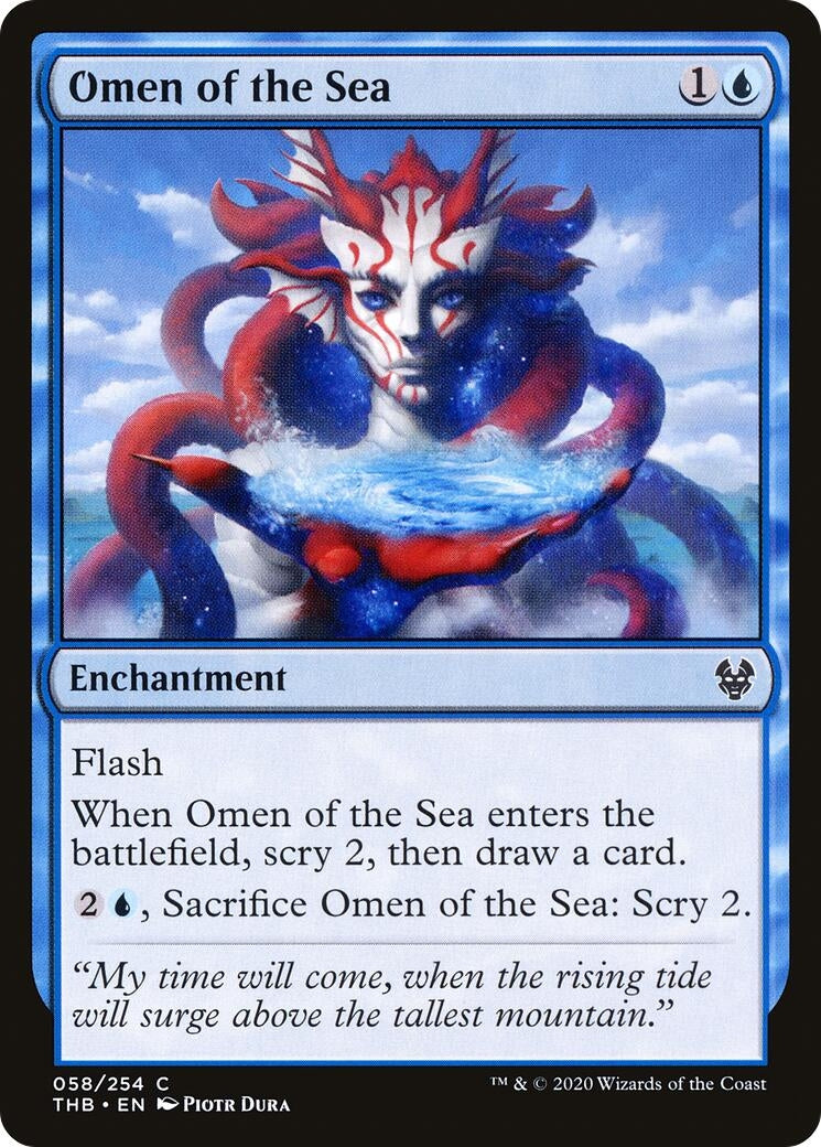 Image for Omen of the Sea (58) (Theros Beyond Death) - Magic: The Gathering