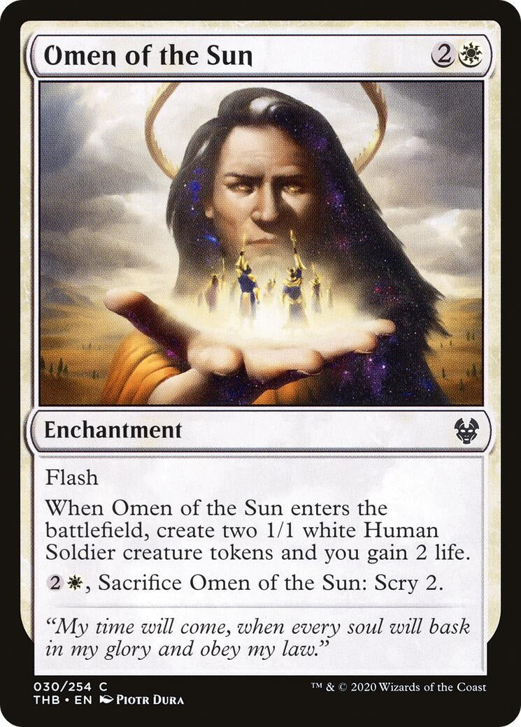 Image for Omen of the Sun (30) (Theros Beyond Death) - Magic: The Gathering