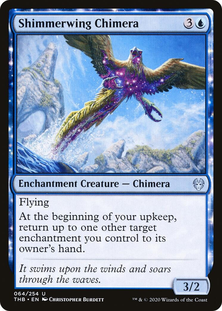 Image for Shimmerwing Chimera (64) (Theros Beyond Death) - Magic: The Gathering