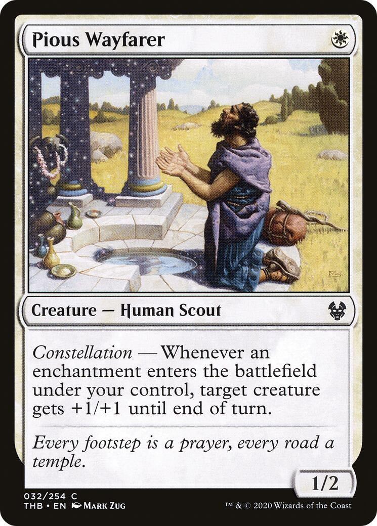 Image for Pious Wayfarer (32) (Theros Beyond Death) - Magic: The Gathering